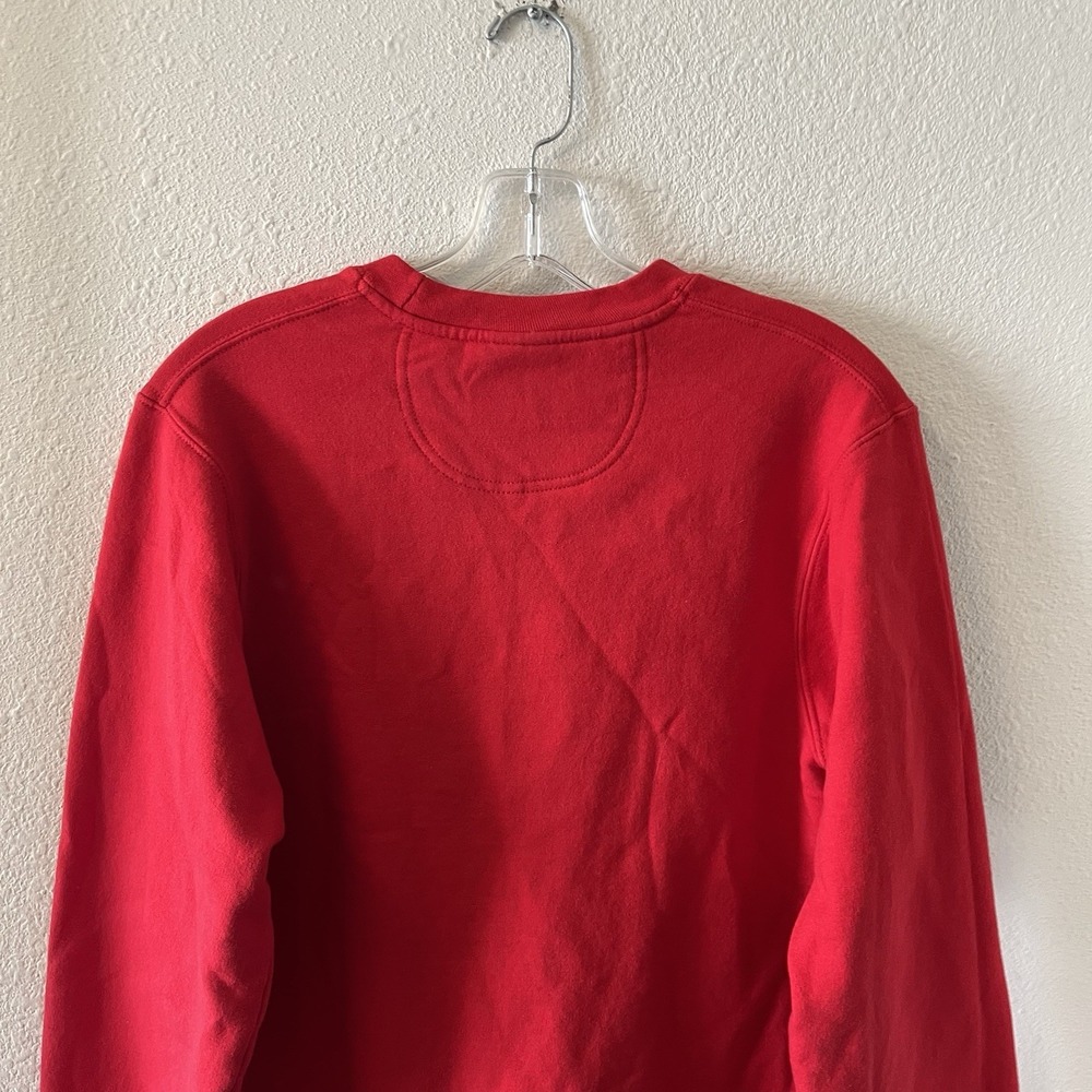 Coca Cola Sweatshirt Size Small Red Embroidered Crewneck Classic Coke Holiday - Picture 10 of 13